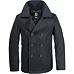 BRANDIT Pea Coat Černá 3XL
